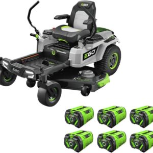 EGO Power+ ZT5207L 52-Inch 56-Volt Lithium-ion Cordless Z6 Zero Turn Riding Mower with (6) 12.0Ah Batteries and Charger Included