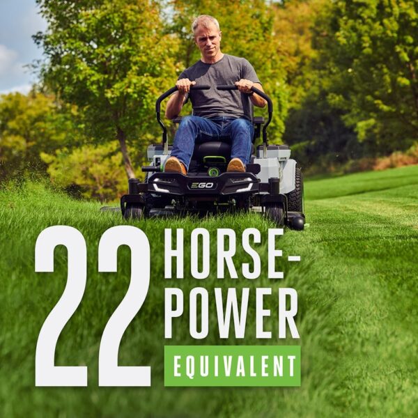 EGO POWER+ ZT4204L 56-Volt 42-Inch Z6 Zero Turn Riding Mower, 4 x 10.0Ah Batteries, 700W Turbo Charger Included Plus 2 Extra BA2800T 5.0Ah Batteries - Image 3