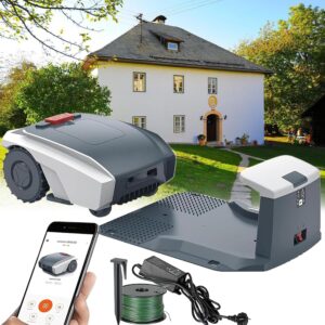 18-RM Robotic Lawnmower for Medium and Large Gardens up to 1500m2 – Automatic Robot Lawn Mower with App Control, GPS Assisted Navigation and Boundary Wire Adjustable Cutting Heights