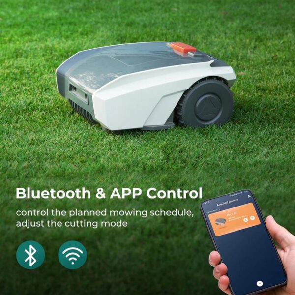 Robotic Lawn Mowers, Automatic Lawnmower APP Control with Schedule, Parallel Paths Mowing, Self-Charging, 60dB(A) Quiet, for Small to Medium Yards (0.4 Acre) - Image 4